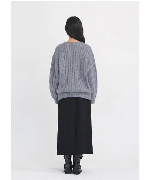 MICANE(ミケーネ)の「ジェシカウールロングスカート(スカート・レディース・ブラック/チャコール・X-SMALL/SMALL/MEDIUM/LARGE/X-LARGE/XX-LARGE)」の13枚目の写真