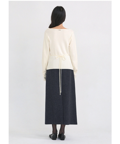 MICANE(ミケーネ)の「ジェシカウールロングスカート(スカート・レディース・ブラック/チャコール・X-SMALL/SMALL/MEDIUM/LARGE/X-LARGE/XX-LARGE)」の7枚目の写真