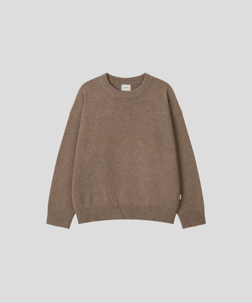 BLACK MOMENT（ブラックモーメント）の「ネイチャーラムウールクルーニット[ベージュ]（ニット/セーター・メンズ・ベージュ・LARGE/MEDIUM）」の2枚目の写真
