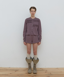 STRIPE TRUNK SHORTS_GREY