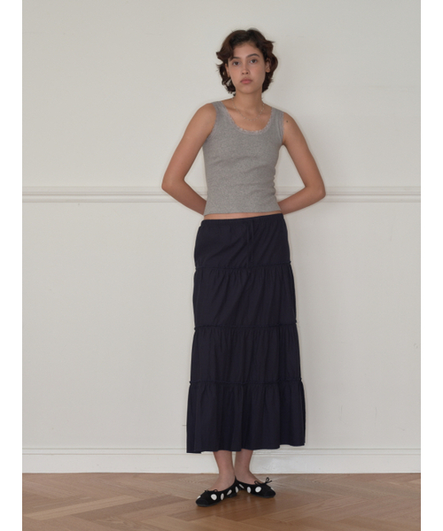 HOMEBODY THINGS(ホームバディ ティングズ)の「HBT Glow Lace Tank Top (GREY)(Tシャツ/カットソー・レディース・その他・FREE)」の2枚目の写真