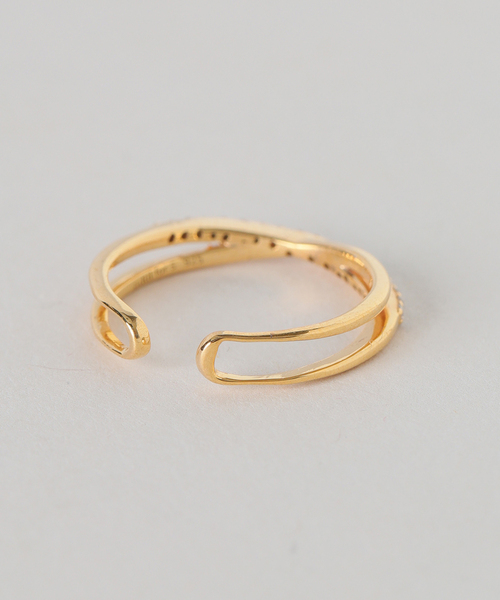 SLOBE IENA（スローブイエナ）の「《WEB限定サイズあり》ODUL/オジュール SLOBE別注 クロスリング（リング・レディース・ゴールド・FREE/11/13）」の8枚目の写真