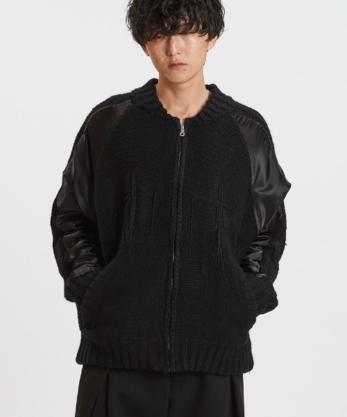 NO ID.(ノーアイディ)の「mj11324-ドッキングニットスーベニアJKT ジャケット(857010-380B)(その他アウター・メンズ・シルバー/ブラック・ONE SIZE)」の21枚目の写真