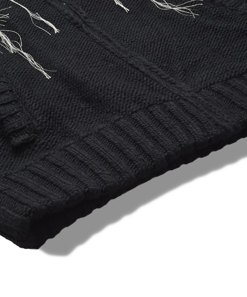 NO ID.(ノーアイディ)の「mj11324-ドッキングニットスーベニアJKT ジャケット(857010-380B)(その他アウター・メンズ・シルバー/ブラック・ONE SIZE)」の6枚目の写真