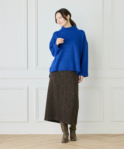 LE SOUK(ルスーク)の「スフレニットハイネックプルオーバー(ニット/セーター・レディース・ブルー/ラベンダー・フリー)」の20枚目の写真