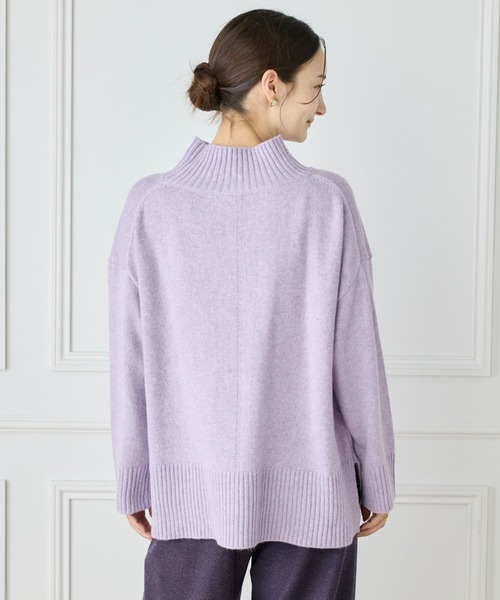 LE SOUK(ルスーク)の「スフレニットハイネックプルオーバー(ニット/セーター・レディース・ブルー/ラベンダー・フリー)」の16枚目の写真