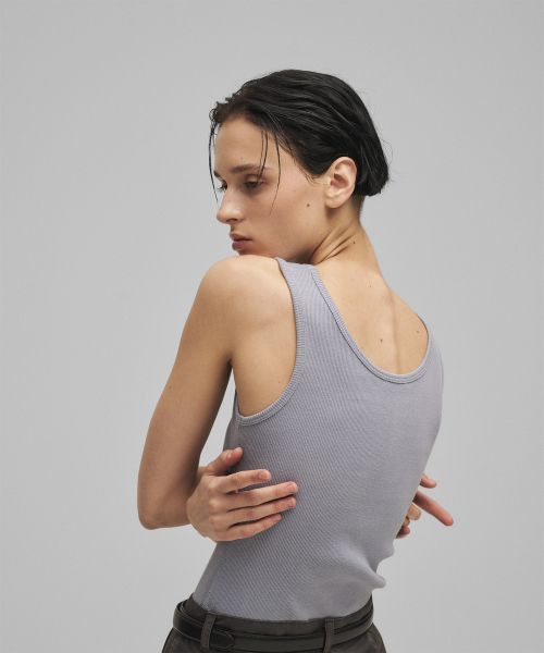 ANOTHER OFFICE WOMEN(アナザー オフィス ウーマン)の「w. Scoop Neck Tank (Azure Gray)(Tシャツ/カットソー・レディース・その他・FREE)」の2枚目の写真