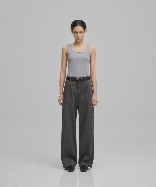 ANOTHER OFFICE WOMEN(アナザー オフィス ウーマン)の「w. Scoop Neck Tank (Azure Gray)(Tシャツ/カットソー・レディース・その他・FREE)」の3枚目の写真