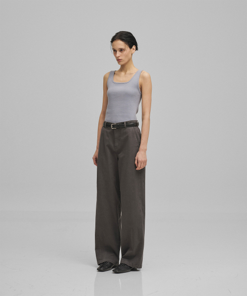 ANOTHER OFFICE WOMEN(アナザー オフィス ウーマン)の「w. Scoop Neck Tank (Azure Gray)(Tシャツ/カットソー・レディース・その他・FREE)」の4枚目の写真