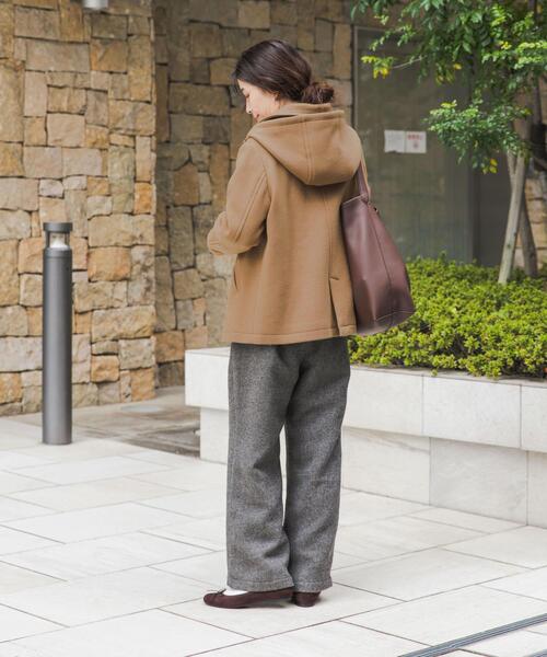 URBAN RESEARCH DOORS（アーバンリサーチドアーズ）の「ショールカラー2WAYショートコート（その他アウター・レディース・キャメル/ネイビー・SMALL/MEDIUM）」の13枚目の写真