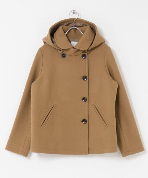 URBAN RESEARCH DOORS（アーバンリサーチドアーズ）の「ショールカラー2WAYショートコート（その他アウター・レディース・キャメル/ネイビー・SMALL/MEDIUM）」の12枚目の写真