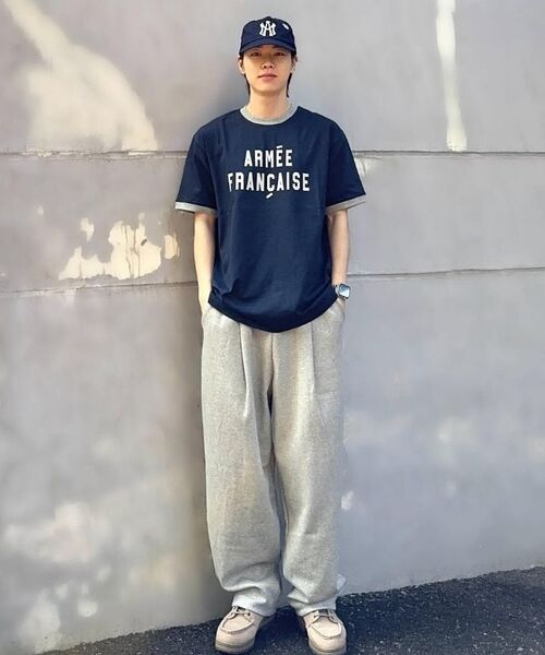 KANEITEI(カネイテイ)の「アルミーフランセーズリンガー半袖(ネイビー)(Tシャツ/カットソー・レディース・ネイビー・MEDIUM/LARGE/X-LARGE/SMALL)」の13枚目の写真