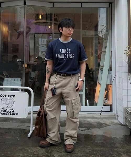 KANEITEI(カネイテイ)の「アルミーフランセーズリンガー半袖(ネイビー)(Tシャツ/カットソー・レディース・ネイビー・MEDIUM/LARGE/X-LARGE/SMALL)」の8枚目の写真