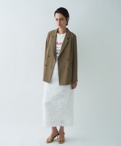 cloenc（クロエンス）の「【オケージョン／手洗い可】フラワーチュールレーススカート（スカート・レディース・ホワイト系4/ブラック系3・01/02/03）」の3枚目の写真