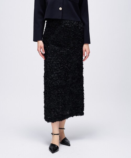 cloenc（クロエンス）の「【オケージョン／手洗い可】フラワーチュールレーススカート（スカート・レディース・ホワイト系4/ブラック系3・01/02/03）」の16枚目の写真