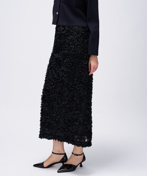 cloenc（クロエンス）の「【オケージョン／手洗い可】フラワーチュールレーススカート（スカート・レディース・ホワイト系4/ブラック系3・01/02/03）」の17枚目の写真