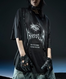RICH（リッチ）の「【RICH】DRKNSS Printed Over T-shirt / 【リッチ】ロゴグラフィックオーバーサイズ半袖Tシャツ（Tシャツ/カットソー）」
