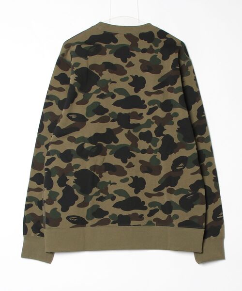 A BATHING APE（アベイシングエイプ）の「1ST CAMO COLLEGE CREWNECK SWEATSHIRT（スウェット・メンズ・グリーン/イエロー・MEDIUM/SMALL/X-LARGE/XXX-LARGE/XX-LARGE/LARGE）」の7枚目の写真