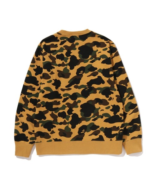 A BATHING APE（アベイシングエイプ）の「1ST CAMO COLLEGE CREWNECK SWEATSHIRT（スウェット・メンズ・グリーン/イエロー・MEDIUM/SMALL/X-LARGE/XXX-LARGE/XX-LARGE/LARGE）」の4枚目の写真