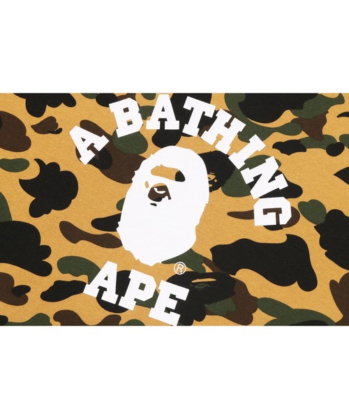 A BATHING APE（アベイシングエイプ）の「1ST CAMO COLLEGE CREWNECK SWEATSHIRT（スウェット・メンズ・グリーン/イエロー・MEDIUM/SMALL/X-LARGE/XXX-LARGE/XX-LARGE/LARGE）」の6枚目の写真
