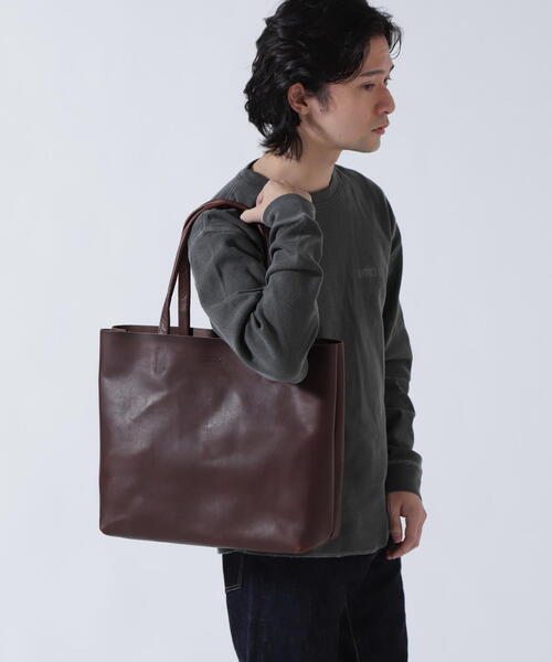 SLOW（スロウ）の「SLOW (スロウ) bono -new tote bag 49S304K【2026年春夏入荷モデル】（トートバッグ・メンズ・ブラック/ブラウン・F）」の12枚目の写真