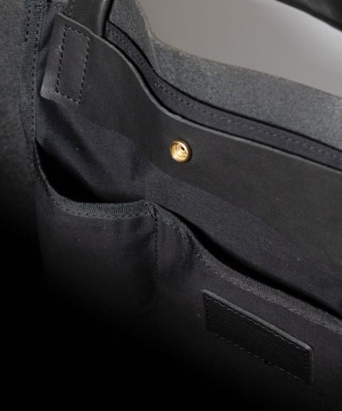 SLOW（スロウ）の「SLOW (スロウ) bono -new tote bag 49S304K【2026年春夏入荷モデル】（トートバッグ・メンズ・ブラック/ブラウン・F）」の8枚目の写真