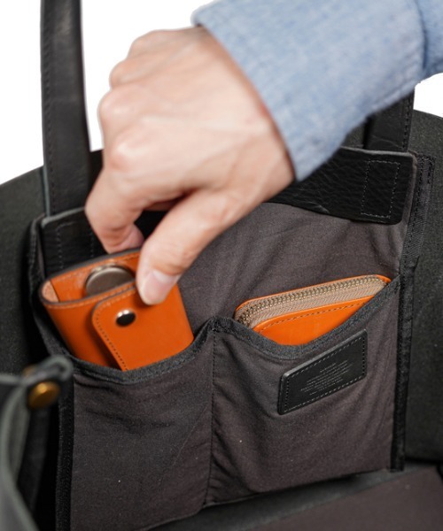 SLOW（スロウ）の「SLOW (スロウ) bono -new tote bag 49S304K【2026年春夏入荷モデル】（トートバッグ・メンズ・ブラック/ブラウン・F）」の7枚目の写真