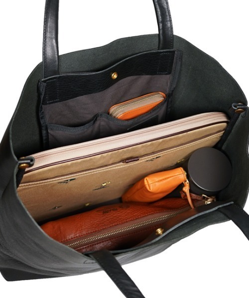 SLOW（スロウ）の「SLOW (スロウ) bono -new tote bag 49S304K【2026年春夏入荷モデル】（トートバッグ・メンズ・ブラック/ブラウン・F）」の6枚目の写真