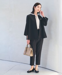 CROSS FUNCTION（クロスファンクション）の「《洗える・シワになりにくい》2点セット 正解 Aラインフレアジャケット&テーパードパンツ　5サイズ展開【CROSS FUNCTION/クロスファンクション】（スーツセット）」