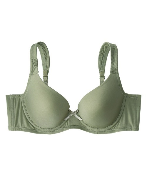 nissen（ニッセン）の「脇すっきり柔らかシームレスブラジャー（トリンプ）（B85～F90）（ブラジャー・レディース・カーキ/スモークピンク/ダークベージュ/パープル/ブラック/ブラウン・B85/C85/D85/E85/F85/C100/D90/D95/E95/D100/E90/F90/C90/C95）」の7枚目の写真