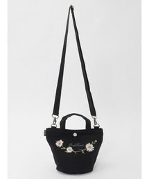 PINK HOUSE | マーガレットブーケ刺繍ミニトートポシェット(ショルダーバッグ)