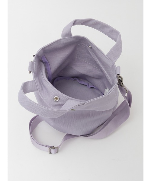 PINK HOUSE（ピンクハウス）の「マーガレットブーケ刺繍ミニトートポシェット（ショルダーバッグ・レディース・ブラック/サックスブルー/ピンク/ラベンダー・フリー）」の10枚目の写真