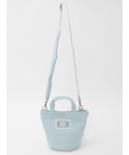 PINK HOUSE（ピンクハウス）の「マーガレットブーケ刺繍ミニトートポシェット（ショルダーバッグ・レディース・ブラック/サックスブルー/ピンク/ラベンダー・フリー）」の22枚目の写真