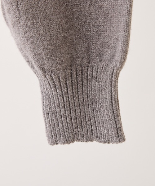 one after another NICE CLAUP(ワンアフターアナザーナイスクラップ)の「ツイードフロントロゴニット(ニット/セーター・レディース・アイボリー/ブラック/杢グレー/ピンク・FREE)」の12枚目の写真