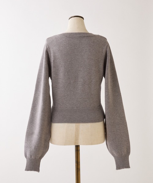 セール】ツイードフロントロゴニット（ニット/セーター）｜one after