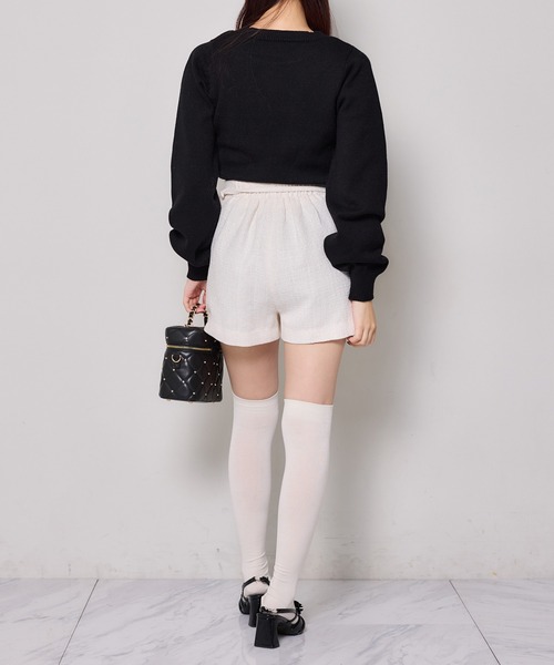 セール】ツイードフロントロゴニット（ニット/セーター）｜one after