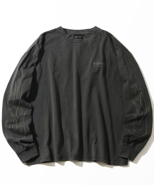 THRASHER(スラッシャー)の「【THRASHER/スラッシャー】アソート ピグメント加工 アートワークデザイン ロングスリーブTシャツ(Tシャツ/カットソー・メンズ・ピンク系1/ブラウン系1/グレー系3/グレー系2/ブラウン系/ピンク系/グレー系1/グレー系・XL/L/M)」の3枚目の写真