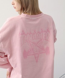 【THRASHER/スラッシャー】アソート ピグメント加工 アートワークデザイン ロングスリーブTシャツ