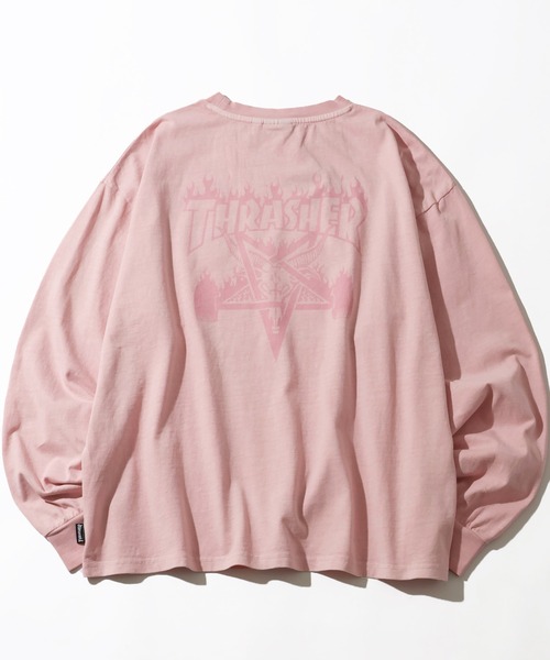 THRASHER(スラッシャー)の「【THRASHER/スラッシャー】アソート ピグメント加工 アートワークデザイン ロングスリーブTシャツ(Tシャツ/カットソー・メンズ・ピンク系1/ブラウン系1/グレー系3/グレー系2/ブラウン系/ピンク系/グレー系1/グレー系・XL/L/M)」の8枚目の写真