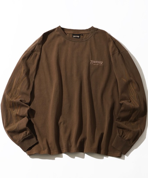 THRASHER(スラッシャー)の「【THRASHER/スラッシャー】アソート ピグメント加工 アートワークデザイン ロングスリーブTシャツ(Tシャツ/カットソー・メンズ・ピンク系1/ブラウン系1/グレー系3/グレー系2/ブラウン系/ピンク系/グレー系1/グレー系・XL/L/M)」の22枚目の写真