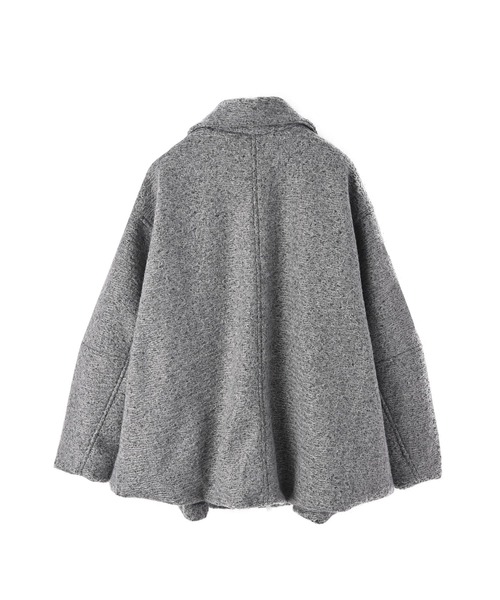 STYLE DELI（スタイルデリ）の「【BLK001】カールシャギーバルーンジャケット（その他アウター・レディース・アイボリー/チャコール・FREE）」の12枚目の写真