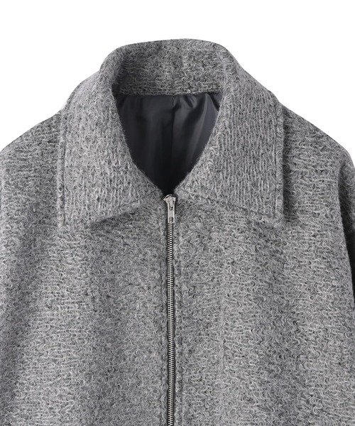 STYLE DELI（スタイルデリ）の「【BLK001】カールシャギーバルーンジャケット（その他アウター・レディース・アイボリー/チャコール・FREE）」の14枚目の写真