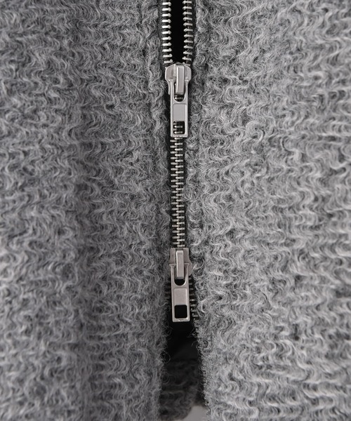 STYLE DELI（スタイルデリ）の「【BLK001】カールシャギーバルーンジャケット（その他アウター・レディース・アイボリー/チャコール・FREE）」の20枚目の写真