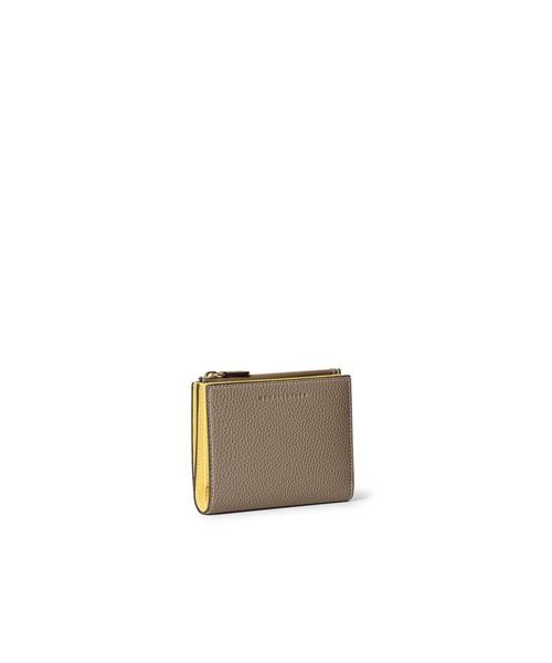BONAVENTURA ボナベンチュラ二つ折り財布 グレージュ✖️イエロー BONAVENTURA ボナベンチュラ 二つ折り財布 グレージュ｜Yahoo!フリマ