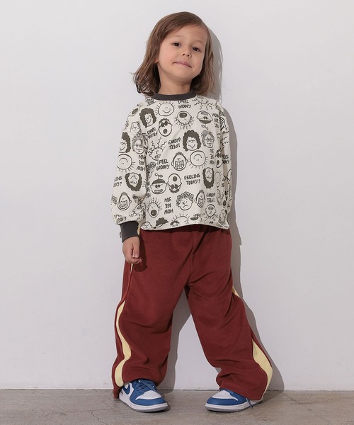 Ocean&Ground（オーシャン&グラウンド）の「ソウガララウンドロンT（Tシャツ/カットソー・キッズ・マスタード/グリーン/ピンク/ブラック/エメラルド/アイボリー・80/100/110/120/130/140/90/95）」の10枚目の写真