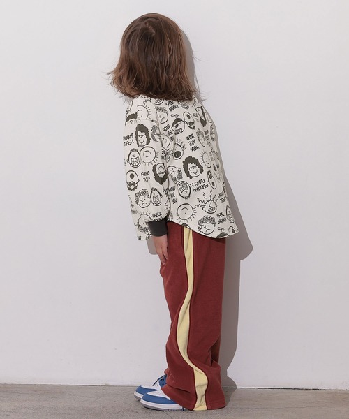 Ocean&Ground（オーシャン&グラウンド）の「ソウガララウンドロンT（Tシャツ/カットソー・キッズ・マスタード/グリーン/ピンク/ブラック/エメラルド/アイボリー・80/100/110/120/130/140/90/95）」の12枚目の写真