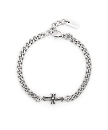 JBANS CLASSIC（ジェイバンスクラシック）の「アンティーククロスペンダントサージカルスチールスリムチェーンブレスレット (C2201-AC881_SV)（ブレスレット）」