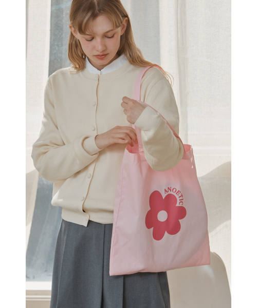 ANOETIC(アノエティック)の「ANC FLOWER ECO BAG_PINK(エコバッグ/サブバッグ・レディース・ピンク・FREE)」の2枚目の写真