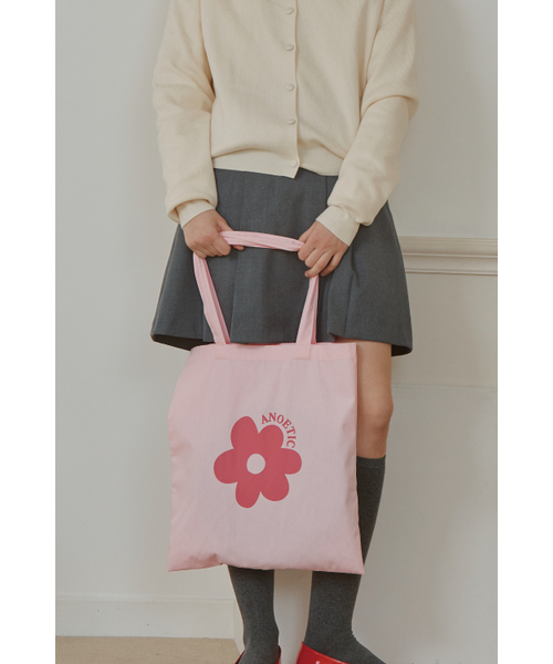 ANOETIC(アノエティック)の「ANC FLOWER ECO BAG_PINK(エコバッグ/サブバッグ・レディース・ピンク・FREE)」の3枚目の写真