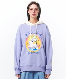 MAINBOOTH（メインブース）の「Healing Area Hood T-Shirt(LAVENDER)（パーカー）」
